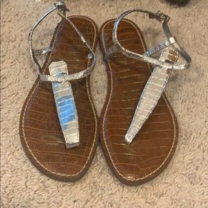 Never worn! Sam Edelman Silver Sandals